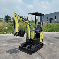 Mini-excavatrice 1,2 tonne la plus vendue, certifiée CE EPA Euro5, avec chenilles en caoutchouc, pour travaux agricoles, jardinage, tranchées et construction, fournisseur en gros, export