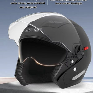 TOOP Usine En Gros 3/4 Demi <span class=keywords><strong>Casque</strong></span> De Moto ABS Quatre Saisons Anti Brouillard Double Visière <span class=keywords><strong>Casque</strong></span> Électrique <span class=keywords><strong>Casque</strong></span> De Moto - Product Image 6
