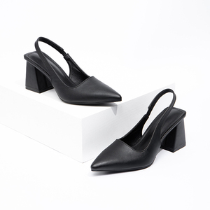 <span class=keywords><strong>Scarpe</strong></span> da ufficio di lusso da <span class=keywords><strong>donna</strong></span> con <span class=keywords><strong>tacco</strong></span> <span class=keywords><strong>medio</strong></span> quadrato e <span class=keywords><strong>tacco</strong></span> scamosciato nero per donne nuovi stili - Product Image 2
