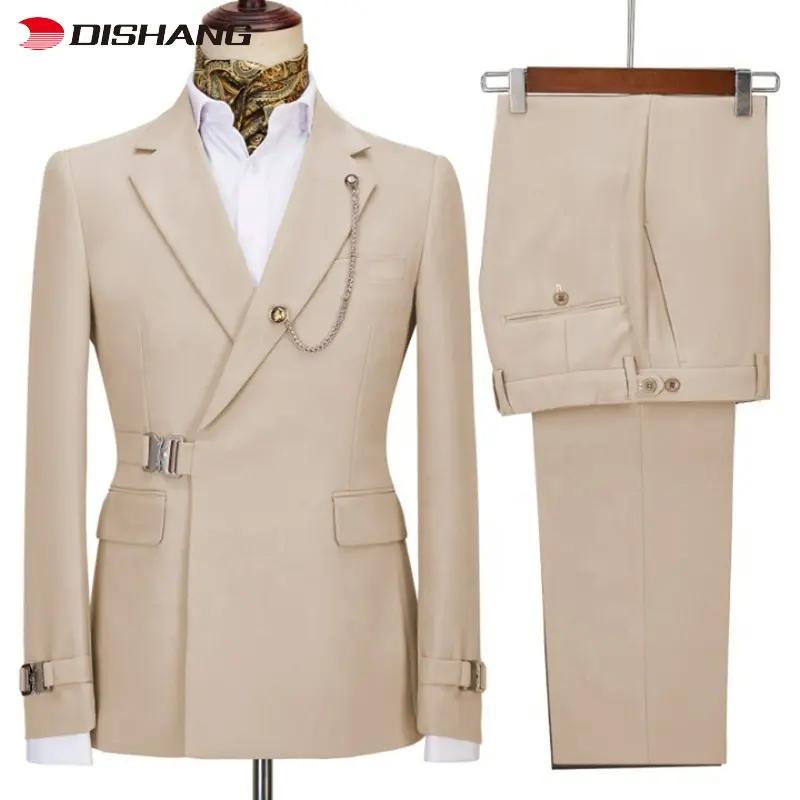 Autumn 2023 Latest Men Suits Fashion Wedding Groom costume logo mariage Party Prom Business Men Suits