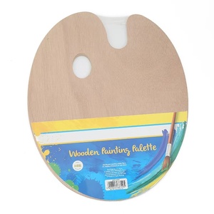 Ensemble de palettes à <span class=keywords><strong>peinture</strong></span> en bois avec 6 pinceaux - <span class=keywords><strong>Palette</strong></span> d'artiste pour la <span class=keywords><strong>peinture</strong></span> - Product Image 3