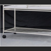 Cage en métal à trois niveaux avec support plateau amovible oiseau Pigeon Cage fer tube carré cage à oiseaux perroquet ménage