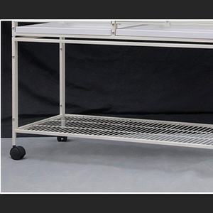 Standı ile üç katmanlı Metal kafes çıkarılabilir tepsi kuş güvercin kafes demir kare tüp kuş kafesi papağan ev - Product Image 5