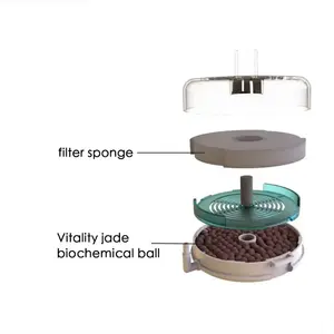 Jr Qanvee Acuarios Peceras 200 Liter <span class=keywords><strong>Aquarium</strong></span> Hoek Clear Chwamm Sponsfilter Qanvee YX-300 YX-600 - Product Image 4