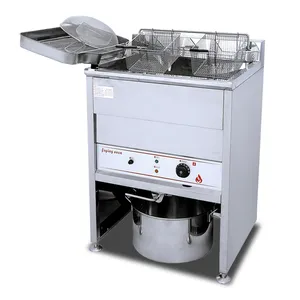 40L Stainless Steel French Fries Fryer Vertical Commercial Potato Chips Electric Fryer