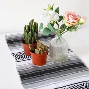 Mantel Tejido Personalizable OEM/ODM con Estampado Geométrico Moderno Mexicano, Cuadrado, Resistente al Aceite, de Poliéster/Algodón, Suave, Arcoíris, <span class=keywords><strong>para</strong></span> el Hogar - Product Image 3