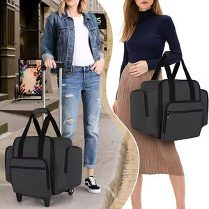 Sac de rangement à roulettes pour vernis à ongles, trousse de maquillage de voyage, organiseur pour manucure, étui à vernis à ongles avec chariot amovible et 3 boîtes détachables - Product Image 6