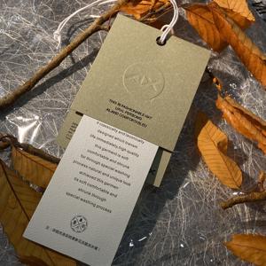 Tag kertas ayunan Premium Hangtag tali lurus Mewah Ramah Lingkungan untuk sepatu dan pakaian untuk tas pakaian - Product Image 2