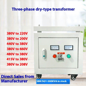 Transformador Trifásico Tipo Seco 480v-690v a 220v-380v 35KVA/75KW/85/6KVA Uso de Bobina de Potencia Capacidad 30KVA-1000KVA - Product Image 2