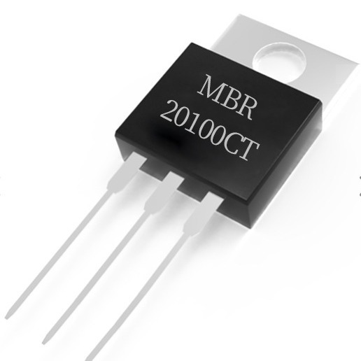 MBR20100CT Schottky Diode TO-220 Package 20A Current 100V Voltage Direct Insertion Type Diode