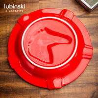 Cendrier de luxe en céramique en forme de tête de cheval à 5 fentes avec décorations en relief dorées, portable, pour la maison, le bureau, la décoration de bureau, cadeau