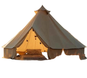 Tente cloche Bell-400, simple couche, <span class=keywords><strong>une</strong></span> chambre, imperméable, quatre saisons, luxe, camping en plein air, glamping, <span class=keywords><strong>yourte</strong></span>, poteaux en aluminium, PVC - Product Image 1