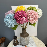 Fleur Artificielle Nouvelle Hydrangea Baroque Unique en Soie pour Mariage et Décoration Intérieure