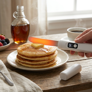 Couteau à beurre intelligent, étanche IP68, en acier inoxydable, gadget de cuisine avec batterie 2500 mAh pour étaler facilement le beurre chauffé - Product Image 6