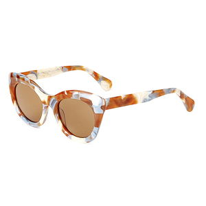 Lunettes de soleil surdimensionnées pour adultes, style œil de chat, unisexe, 2026, noires, élégantes, en acétate, de créateur - Product Image 1