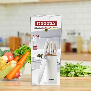 Professional Kitchen <strong>Knife</strong> <strong>Set</strong> 5pcs Stainless Steel <strong>Sharp</strong> ABS Handle Kitchen Shear Kitchen Chef <strong>Knife</strong> <strong>Set</strong> With PP Block <strong>Set</strong> - Product Image 6