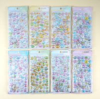 Autocollants en relief à effet métallisé brillant, écologiques, autocollants personnalisables, décalcomanies de dessins animés, lot en vrac, coque de téléphone personnalisée