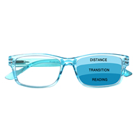 Lunettes de lecture progressives multifocales anti-lumière bleue rectangulaires rétro personnalisées en usine pour hommes et femmes presbytes