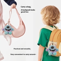 Beambox Peluche Monstre Mignon à un œil, Poupée Alien à Cornes, 100% Polyester, Batterie au Lithium, Vente en Gros, Cadeau d'Anniversaire pour Enfants