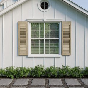 Portes à persiennes élégantes en bois massif rustique avec traitement de surface fini pour applications d'ouverture latérale intérieure, volets en bois - Product Image 2