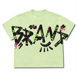 Camisetas personalizadas de gran tamaño DTG Impresión Boxy Cut Cropped Fit Camiseta Boxy Camiseta de alta calidad para hombres - Product Image 6