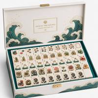 Mahjong américain sur mesure, série Ocean, en acrylique, 160 plaques, impression UV, gravure laser