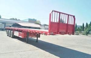 Semirremolque con descuento, remolque de transporte de contenedores, contenedor de acero, plataforma - Product Image 4