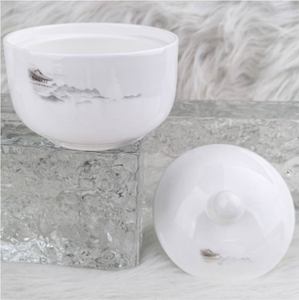 Vajilla de Estilo Chino con Efecto Mármol de Grado Comercial, Gres de 10 mm de Grosor con Vetas Doradas, Juego de Vajilla sin Plomo para Cafetería y Hogar - Product Image 2