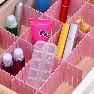 Drawer organizer dividers, freely combinable categorization dividers, plastic underwear and sock grids, drawer <b>storage</b> and - Product Image 3