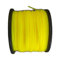 Fil de coupe en nylon jaune rond de 2,7 mm pour débroussailleuses à essence, pièces et accessoires de tondeuses à gazon