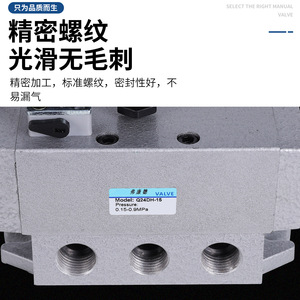 Freud Solenoid Valve Q24DH-15 2 Position 4 Way Threaded Connection Pneumatic Control Valve - Product Image 1