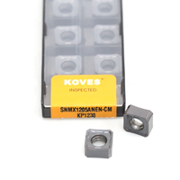 Plaquettes de fraisage indexables en carbure carrées SNMX1205ANEN-CM KP1230 OEM pour outils de fraisage frontal à coupe intensive