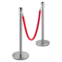 Poteaux de séparation en acier inoxydable pour tapis rouge, exposition automobile, barrières de contrôle de foule, ligne de file d'attente, contrôle du trafic, classique