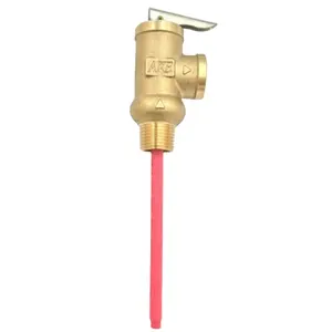 วาล์วแรงดันวาล์วนิรภัย Landsky90degree,วาล์ว TP Valve ตัวทองแดง WYA-15 AKE 4 Points 304 Spring