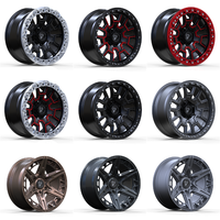 Rines de Aleación Personalizados 17x8.5 18x8.5 20X9 6x139.7 4x4 Estilo Beadlock para Camionetas, Vehículos Todoterreno y Autos de Pasajeros