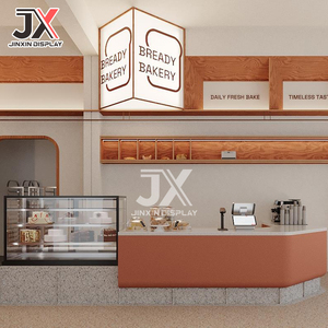 Vetrina Espositiva LED Personalizzata per Panetteria, Bancone Caffè, Espositore per Pane, Scaffale <span class=keywords><strong>Moderno</strong></span> in Legno per Torte e <span class=keywords><strong>Pasticceria</strong></span>, Arredamento per Negozi e Caffetterie - Product Image 2