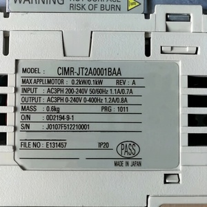 CIMR-JT2A0001BAA ตัวแปลงความถี่ประสิทธิภาพสูงของแท้ใหม่เอี่ยม CIMR-JT2A0001BAA ระบบควบคุมมอเตอร์คุณภาพสูง แม่นยำและ - Product Image 3