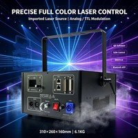 Projecteur laser de scène à faisceau animé contrôlé par Bluetooth, ILDA DMX512, spectacle laser 300w pour DJ, discothèque, concert, bar, mariage