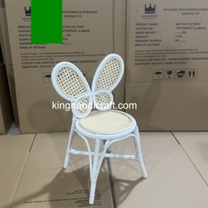Chaise d'enfant en rotin tressé faite à la main, directement de l'usine, pour la location lors de fêtes, mariages et événements, écologique et durable - Product Image 6