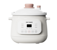 TONZE 3L avec pot intérieur en céramique pour soupes, bouillies et gâteaux, fonction mijoteuse