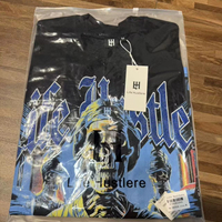 T-shirt da Uomo Vintage LH con Grafica Teschio, Abbigliamento Streetwear Americano all'Ingrosso, Magliette da Uomo di Design alla Moda