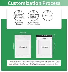 Sacs de coursier nus avec logo personnalisé imprimé, express, recyclés, pour l'expédition de vêtements, enveloppe d'emballage, pochette poly, pochette d'expédition - Product Image 6