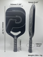 2025 nouvelle conception Unique T700 pagaie de Pickleball thermoformée en Fiber de carbone 16mm d'épaisseur pagaie de Pickleball à gorge d'air