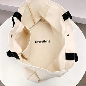 Hot Sales Eco Friendly Students School <b>Canvas</b> Shoulder Bag Large Travel Natural Cotton <b>Canvas</b> <b>Tote</b> Bag With Custom Letter Logo - Product Image 4