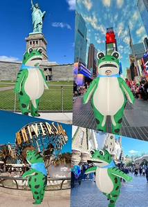 Nouveau Costume Gonflable Unisexe de Mascotte Grenouille – Drôle pour Halloween, Fête Adulte, Couple, Tenue Gonflable pour <span class=keywords><strong>Carnaval</strong></span> et Promotion - Product Image 6