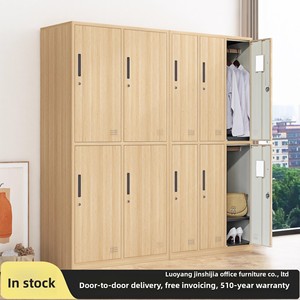 Minimalist Steel <strong>Wardrobe</strong> with 3 Doors and Lock Portable Design for Bedroom Gym Bathroom Office Employee Dormitory Use - Product Image 3