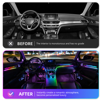 KYNCHO pour Honda Accord : Éclairage d'ambiance LED pour voiture, symphonie de couleurs, modification de l'atmosphère intérieure, produit d'éclairage intérieur automobile