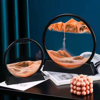 Cadre Cadeau BB – Décoration Artistique Sable Marin Profond – Paysage Mobile – Affichage Dynamique – Cadre de Sable Flottant – Décoration Relaxante pour Bureau et Maison