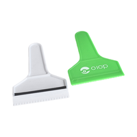 Grattoir à glace de promotion imprimé par LOGO bon marché pour le grattoir de poignée en plastique de logo de pare-brise de voiture
