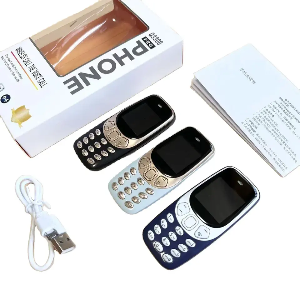 Q3308 Pro мини сотовый телефон 1,33 дюймов 240x240px задняя камера 0.08MP мини маленький телефон GSM сотовый мини телефон